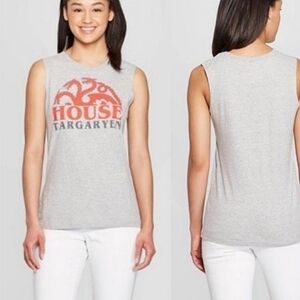Game Of Thrones Women's Size XL Tank Top House Targaryen Logo
